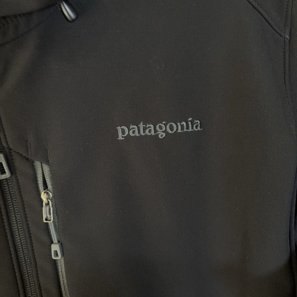 Patagonia Adze Hybrid‎ Hoody Mens XL Black Softshell Polartec Windproof SEE LOGO - Picture 5 of 11
